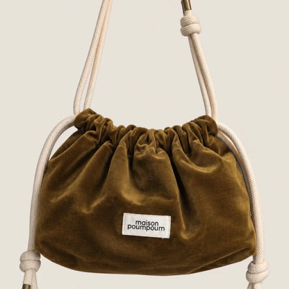 sac raoul velours bronze maison poumpoum