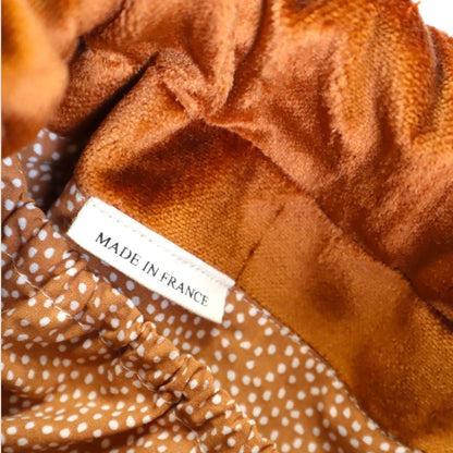 sac raoul velours cognac maison poumpoum