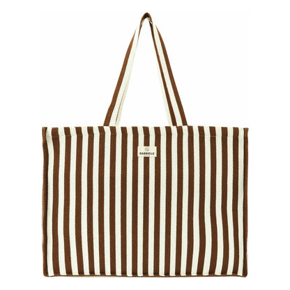 sac week end rayures moka Gabrielle