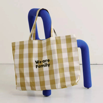 sacha-le-sac-cabas-a-carreaux ocre we are family