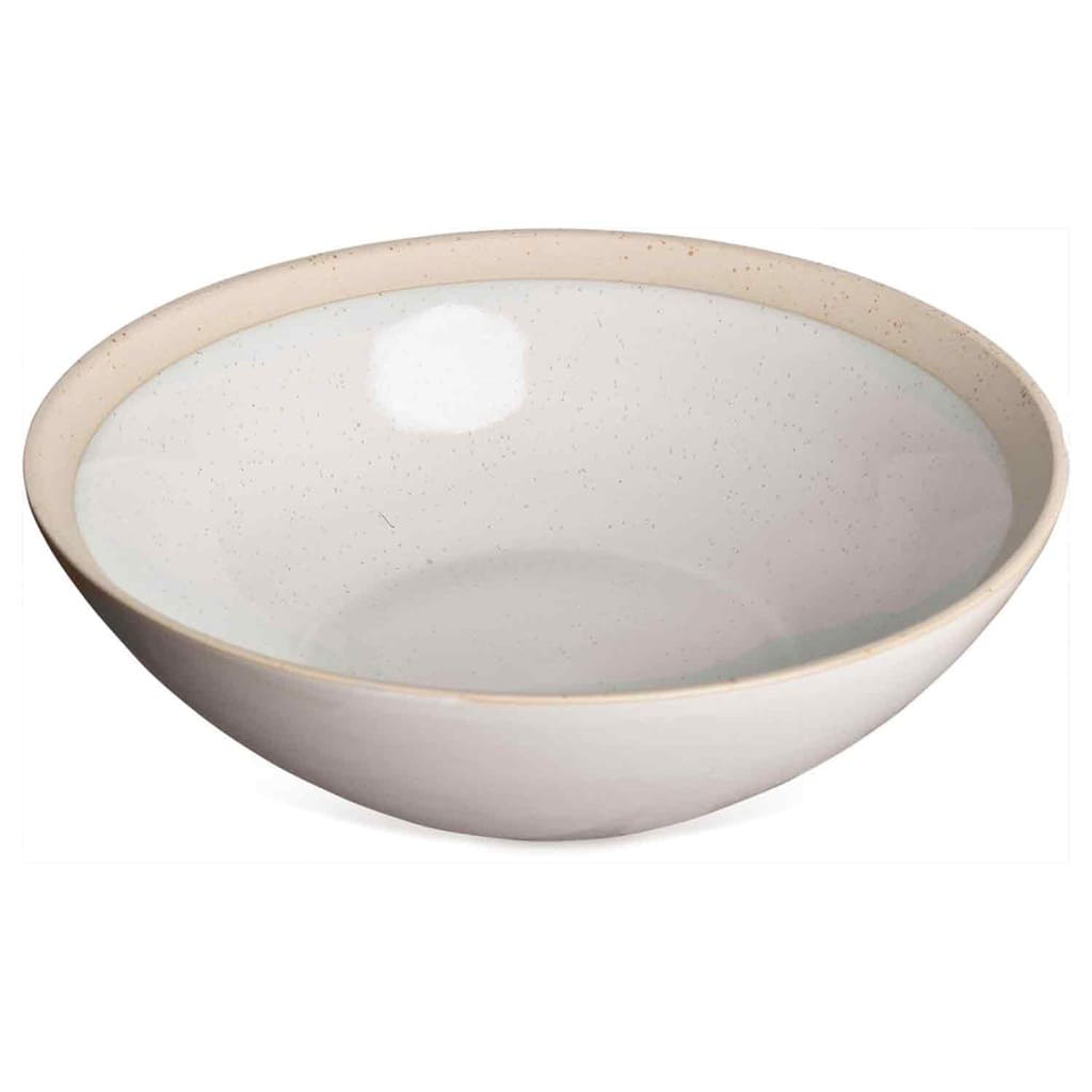 Saladier en grès - Wabi blanc