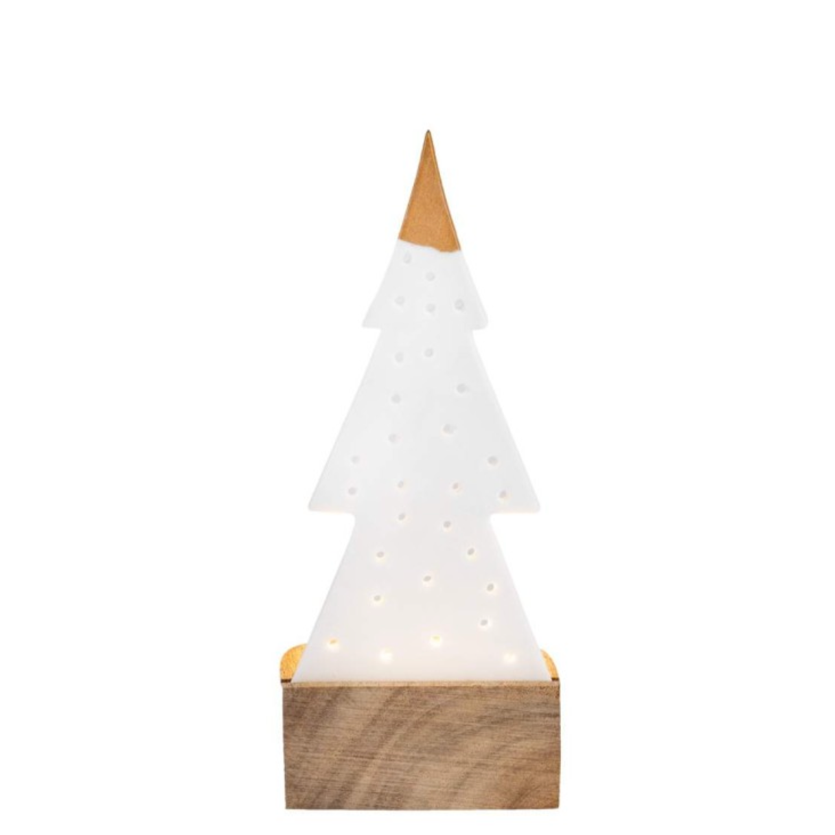 Bougeoir sur socle bois - Sapin