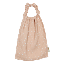 Serviette de cantine petits coeurs - Beige