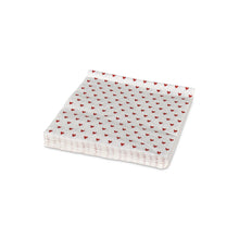 20 serviettes en papier - coeurs rouges