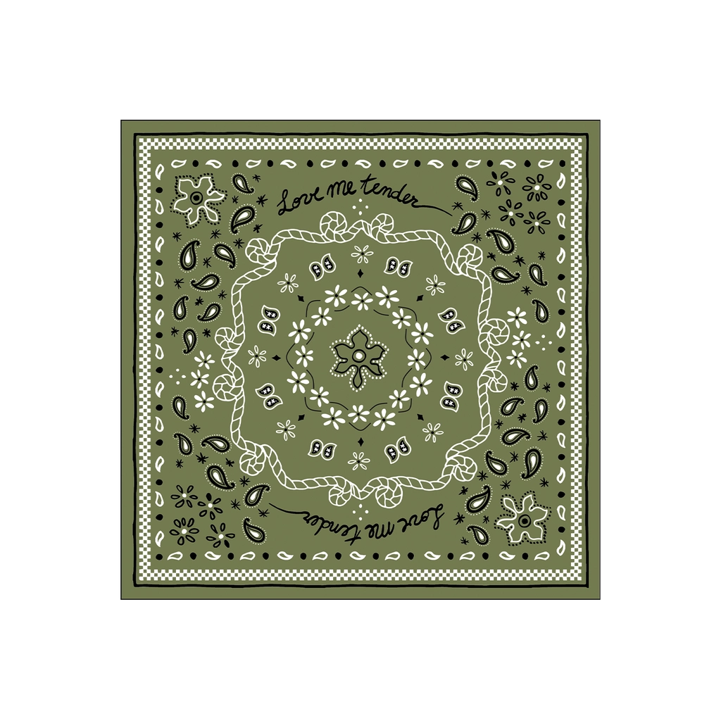 20 serviettes en papier - Bandana kaki