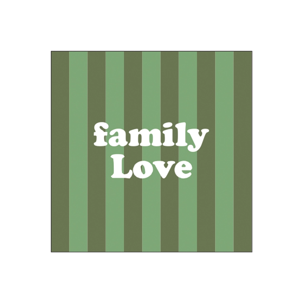 20 serviettes en papier - Family love