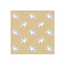 serviettes en papier oiseaux beige