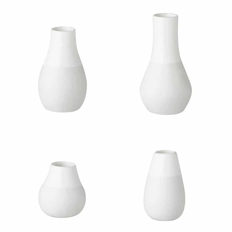 Set de 4 mini vases - Blanc