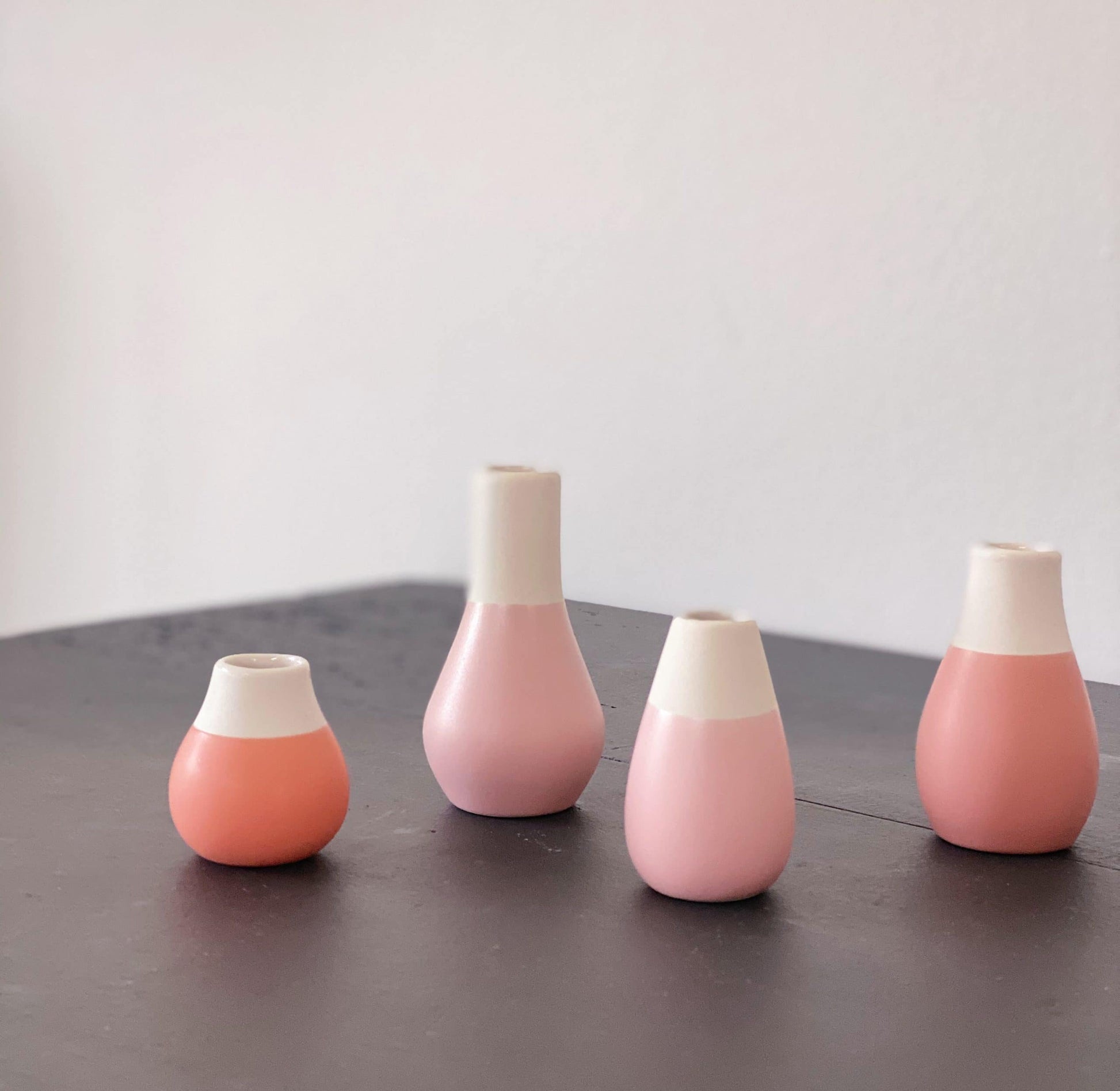 Set de 4 mini vases - Rose