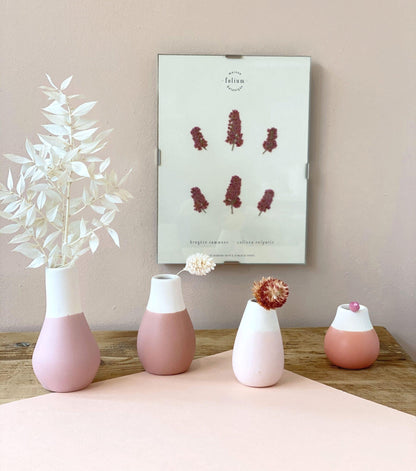 Set de 4 mini vases - Rose