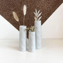 Set de 3 mini vases poésie typo