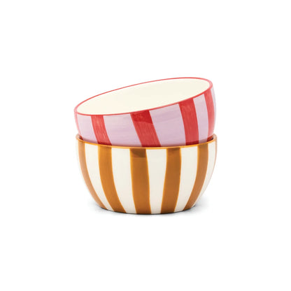set de 2 bols ocre et lilas / rouge gentlemen's hardware