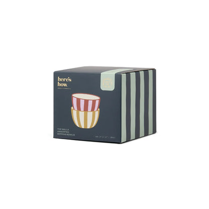 set de 2 bols ocre et lilas / rouge gentlemen's hardware