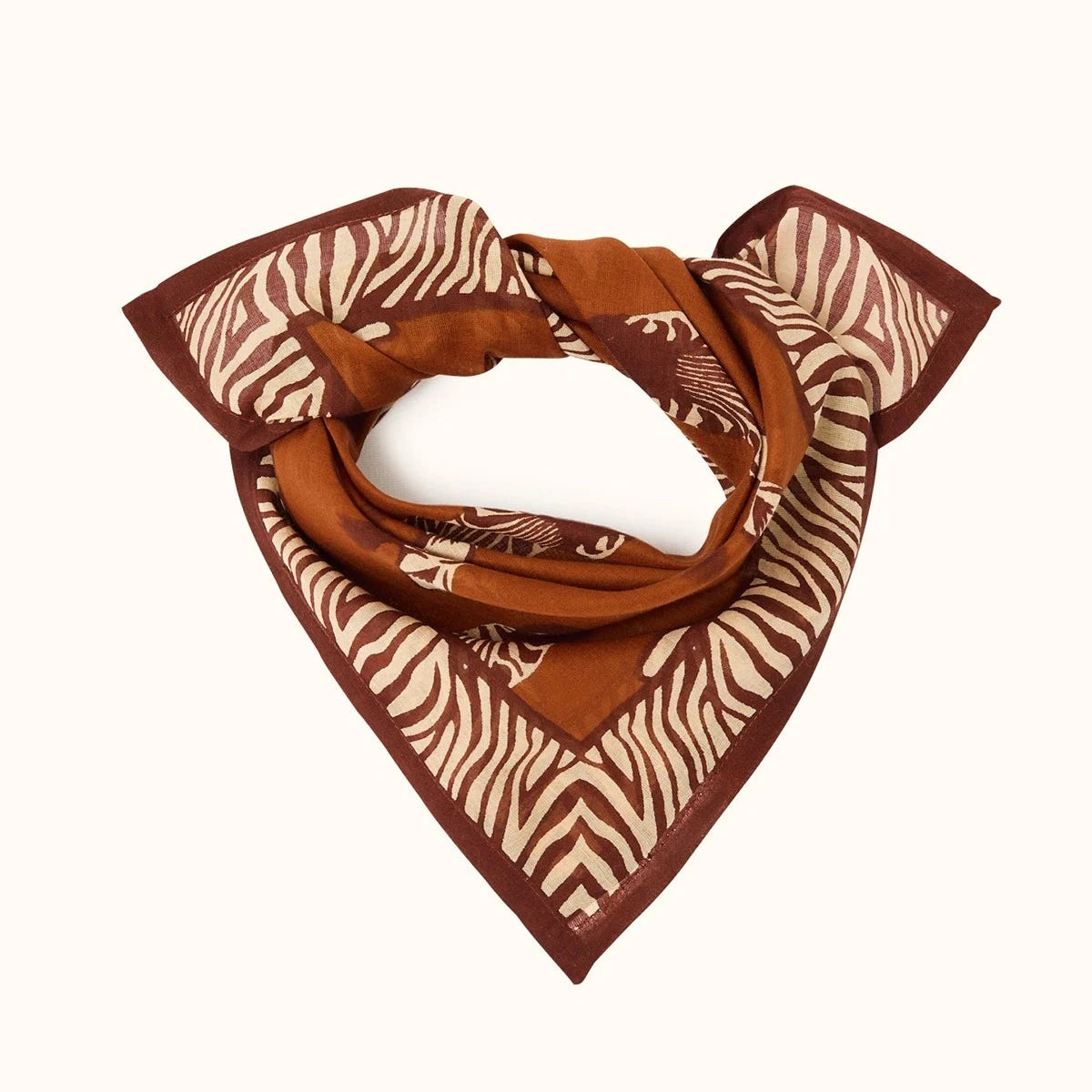 small-foulard-dupitta-maison-zebre brown