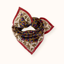 Petit foulard Dupitta - Léopard Fire