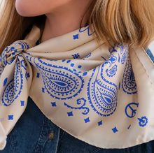 Foulard en soie - Antique White Blue