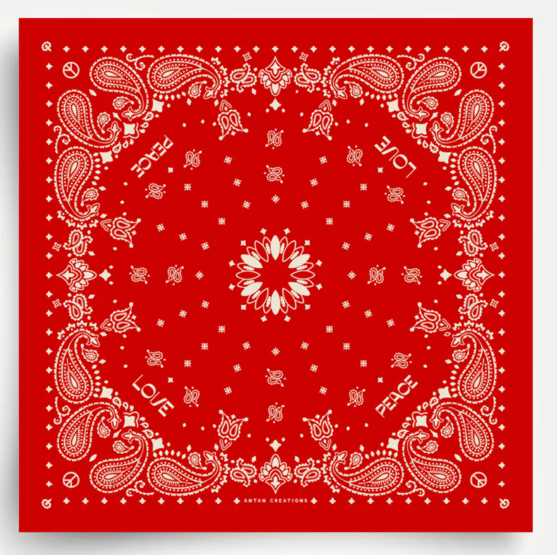 Foulard en soie - Flame antique