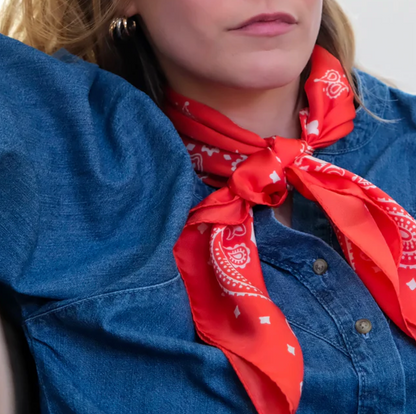 Foulard en soie - Flame antique