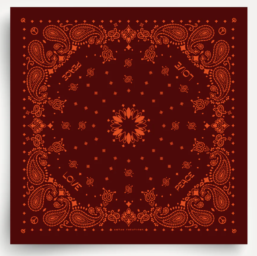 Foulard en soie - Fudge Paprika