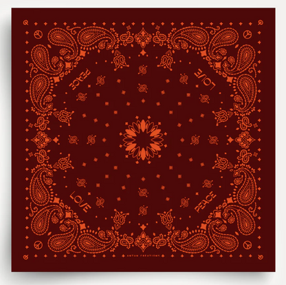 Foulard en soie - Fudge Paprika