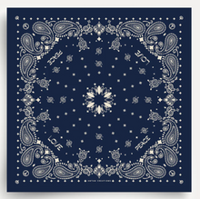 Foulard en soie - Antique Navy White