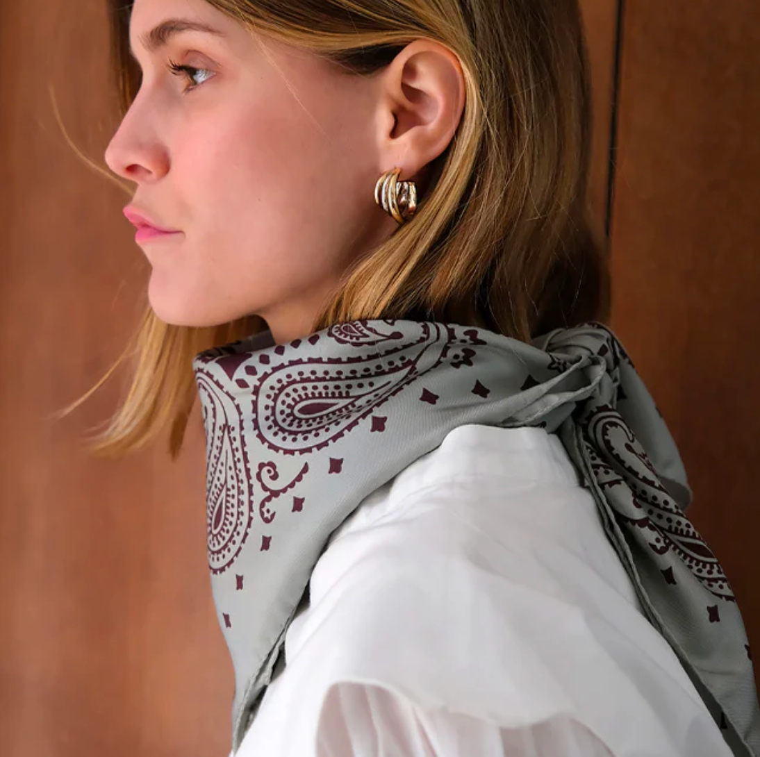 Foulard en soie - Shadow Ganache