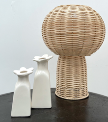 Vase soliflore fleur - Blanc GM