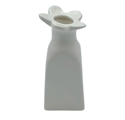 Vase soliflore fleur - Blanc GM