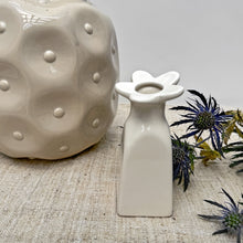 Vase soliflore fleur - Blanc
