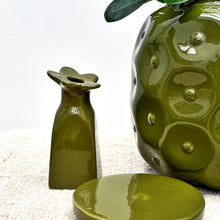 Vase soliflore fleur - Kaki