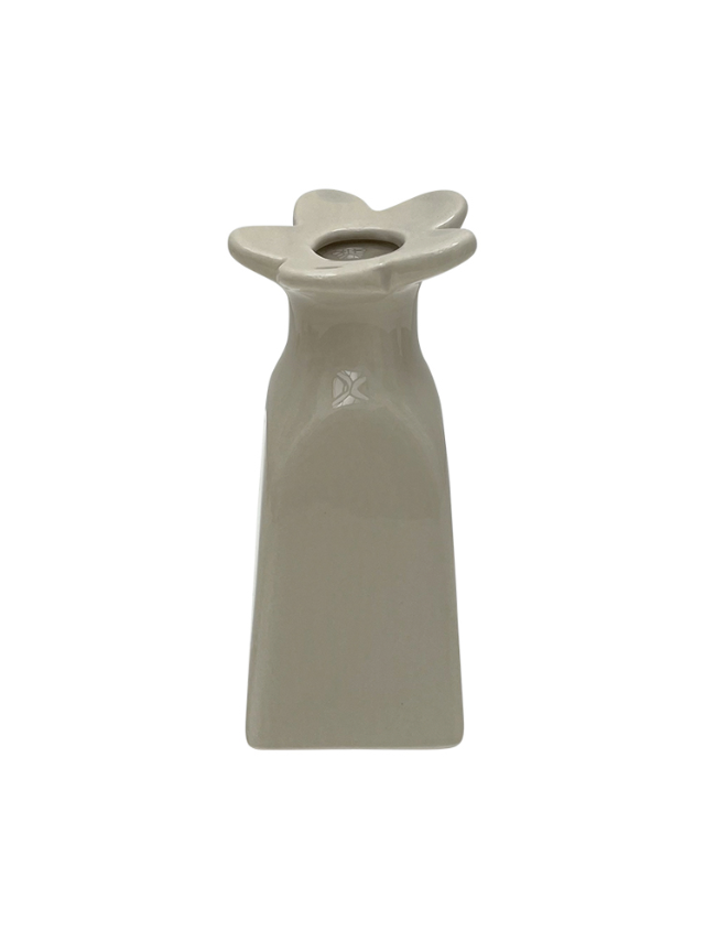 Vase soliflore fleur - Sable PM