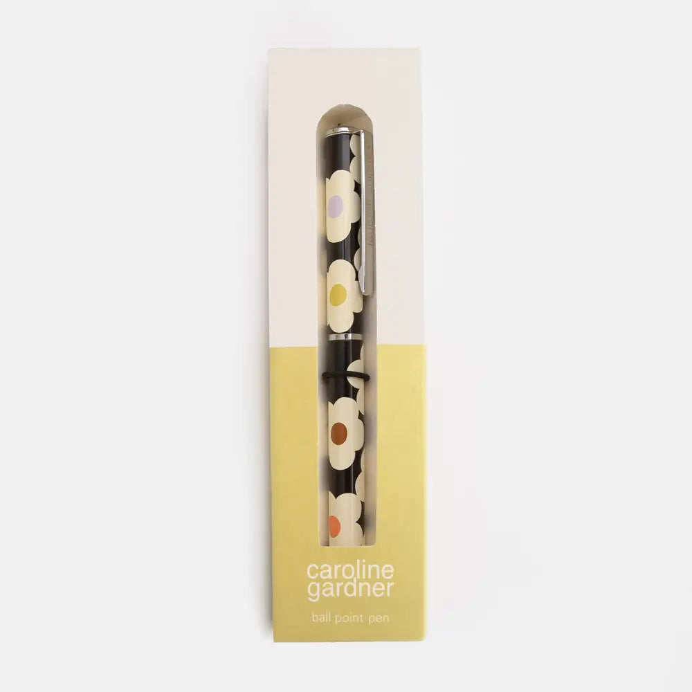 stylo fleurs noires Caroline Gardner 