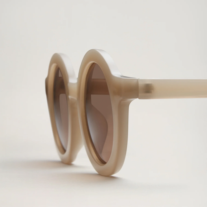 Lunettes adulte - Ronde Beige