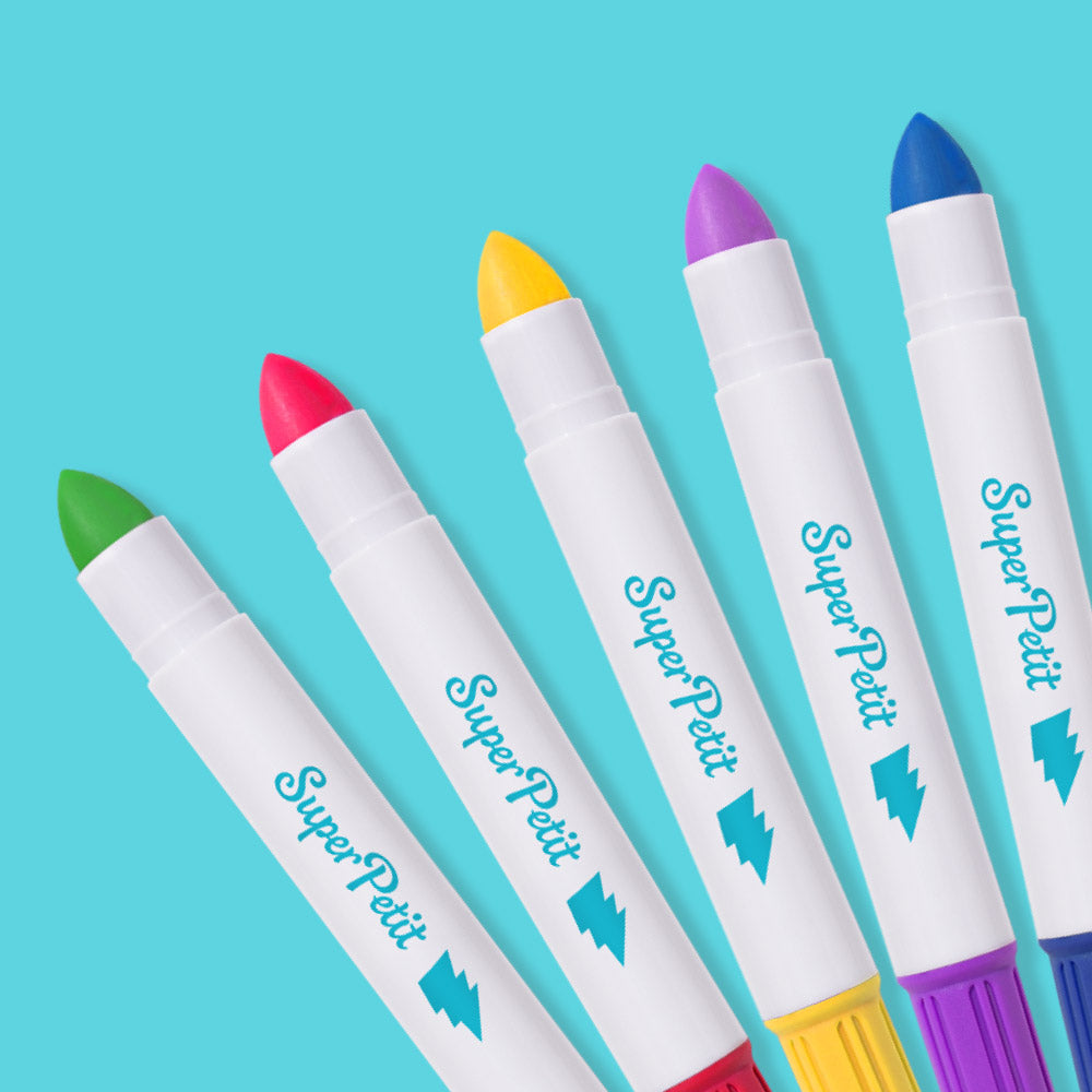 5 crayons de cire lavables pour vitres et miroirs – SuperPetit