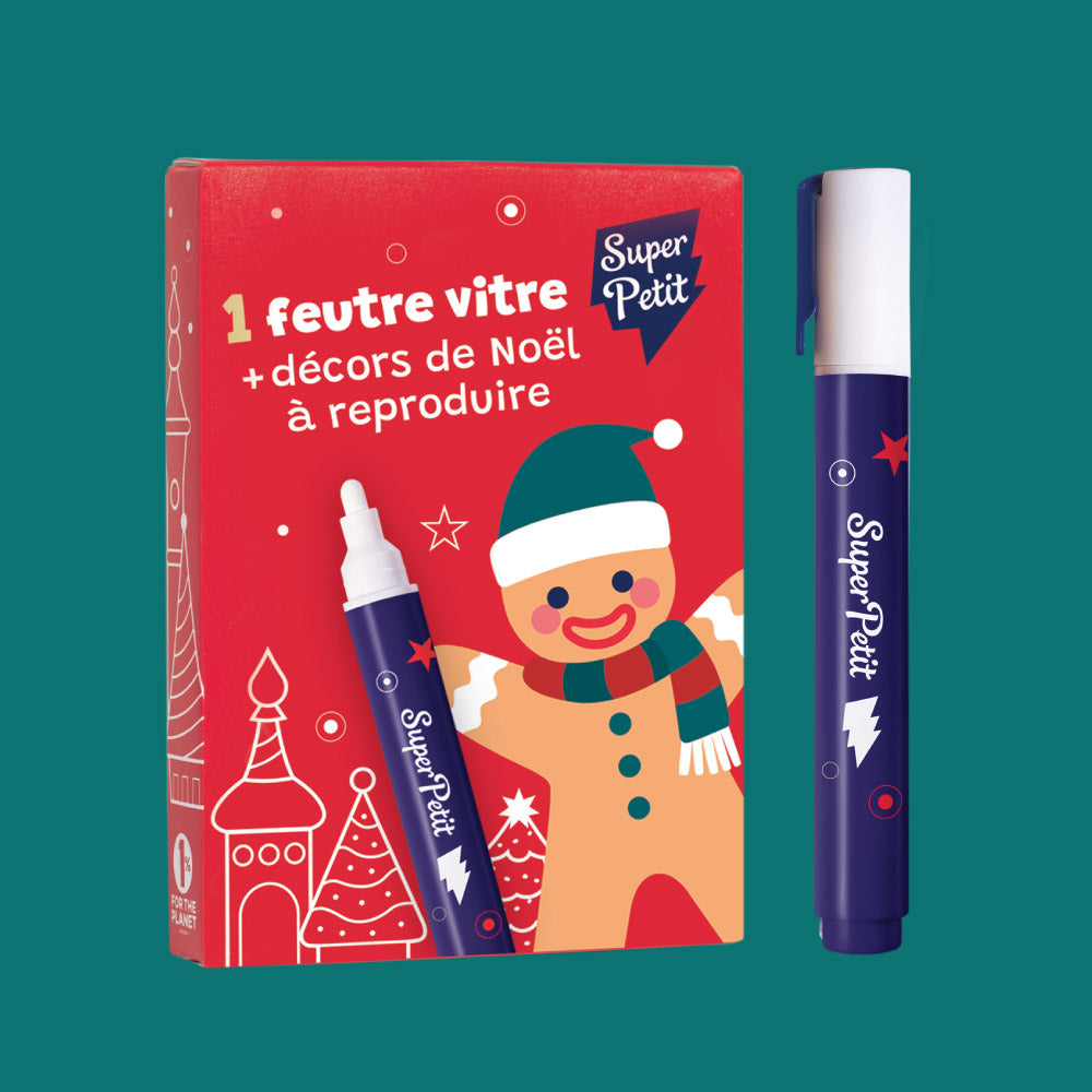 Feutre blanc pour vitres et motifs de Noël – SuperPetit
