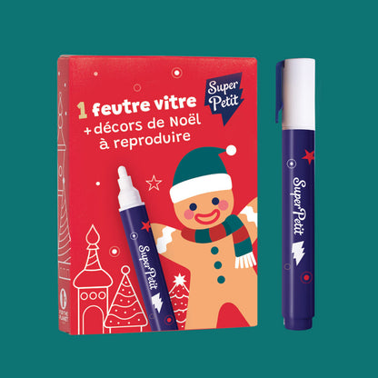 Feutre blanc pour vitres et motifs de Noël – SuperPetit