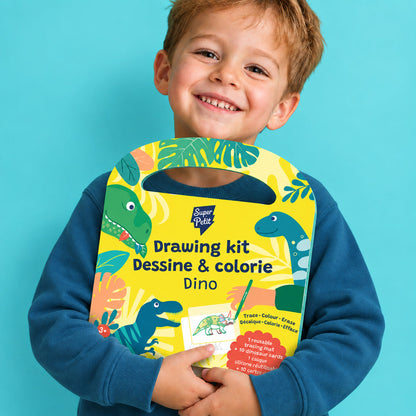 Drawing kit – mallette créative Dinos – SuperPetit