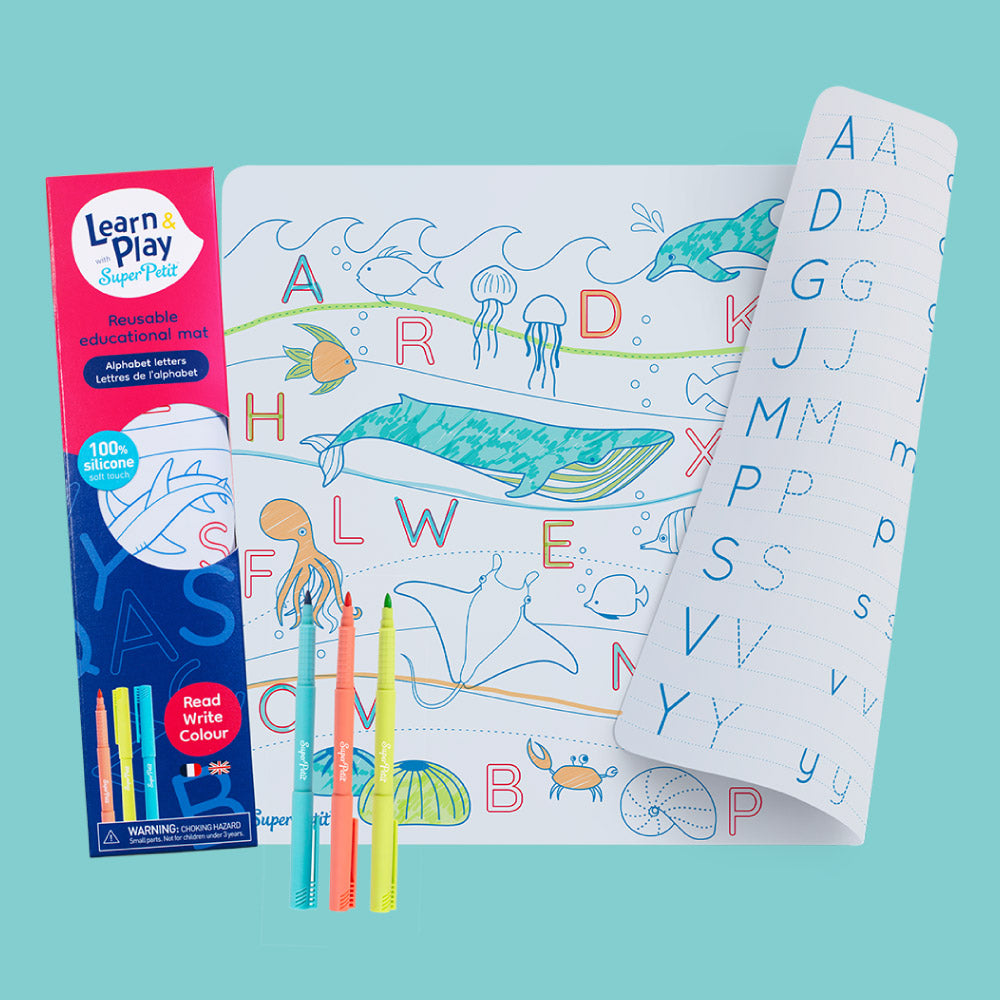 Coloriage éducatif en silicone – L’alphabet – SuperPetit