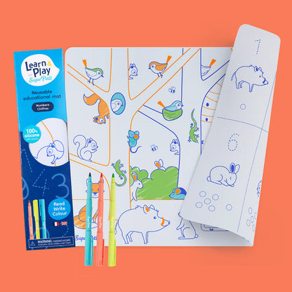 Coloriage éducatif en silicone – Les chiffres – SuperPetit