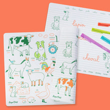 Coloriage éducatif en silicone – Les animaux de la ferme – SuperPetit