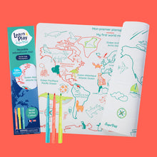 Coloriage éducatif en silicone – Mon premier planisphère – SuperPetit