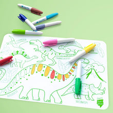 Mini coloriage réutilisable en silicone – Les dinosaures – SuperPetit
