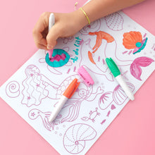 Mini coloriage réutilisable en silicone – Les sirènes – SuperPetit