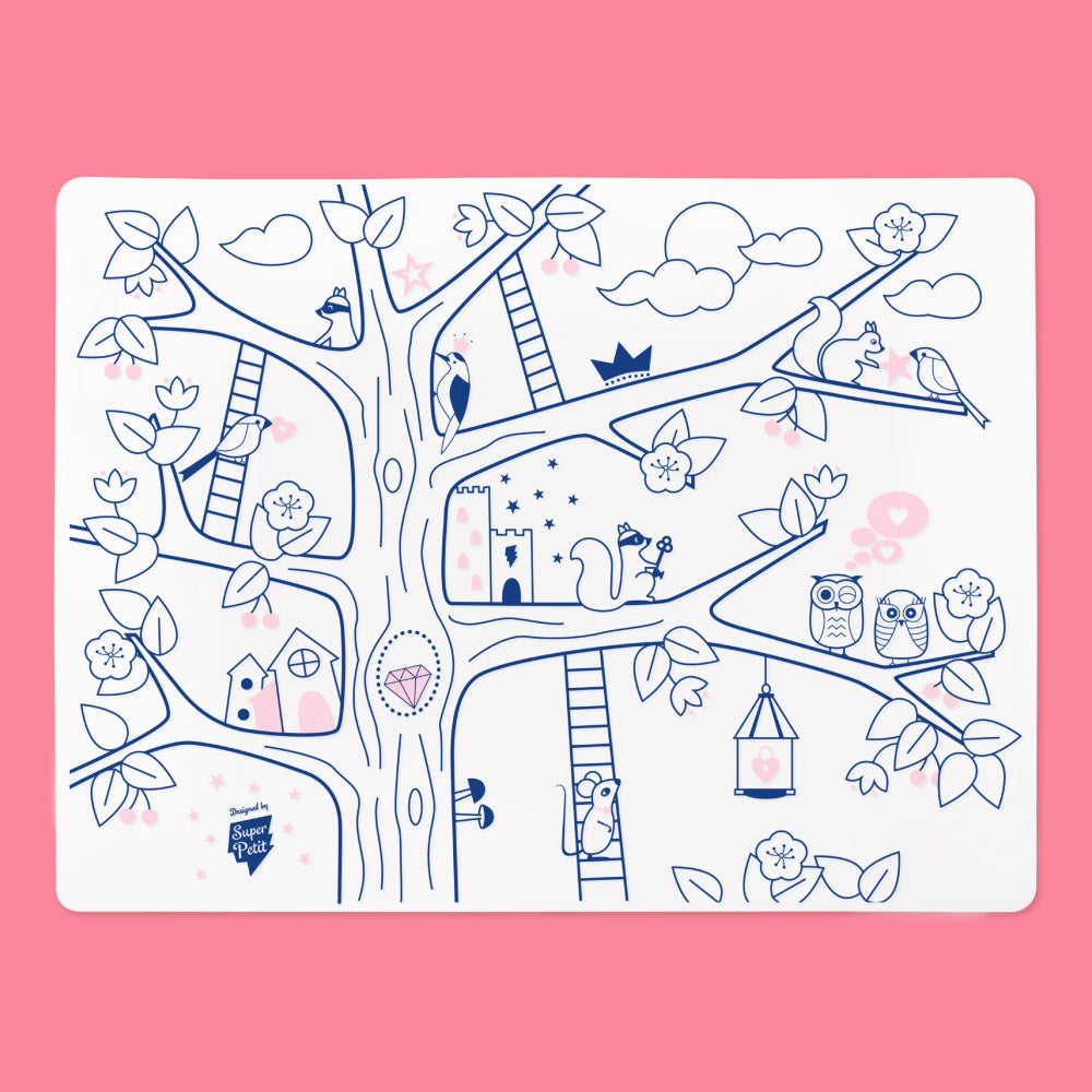 Set de table à colorier en silicone – Arbre magique – SuperPetit