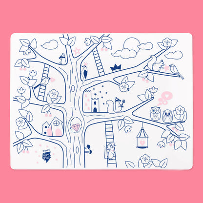 Set de table à colorier en silicone – Arbre magique – SuperPetit