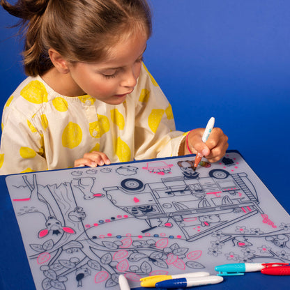 Set de table à colorier en silicone – Dream Van – SuperPetit
