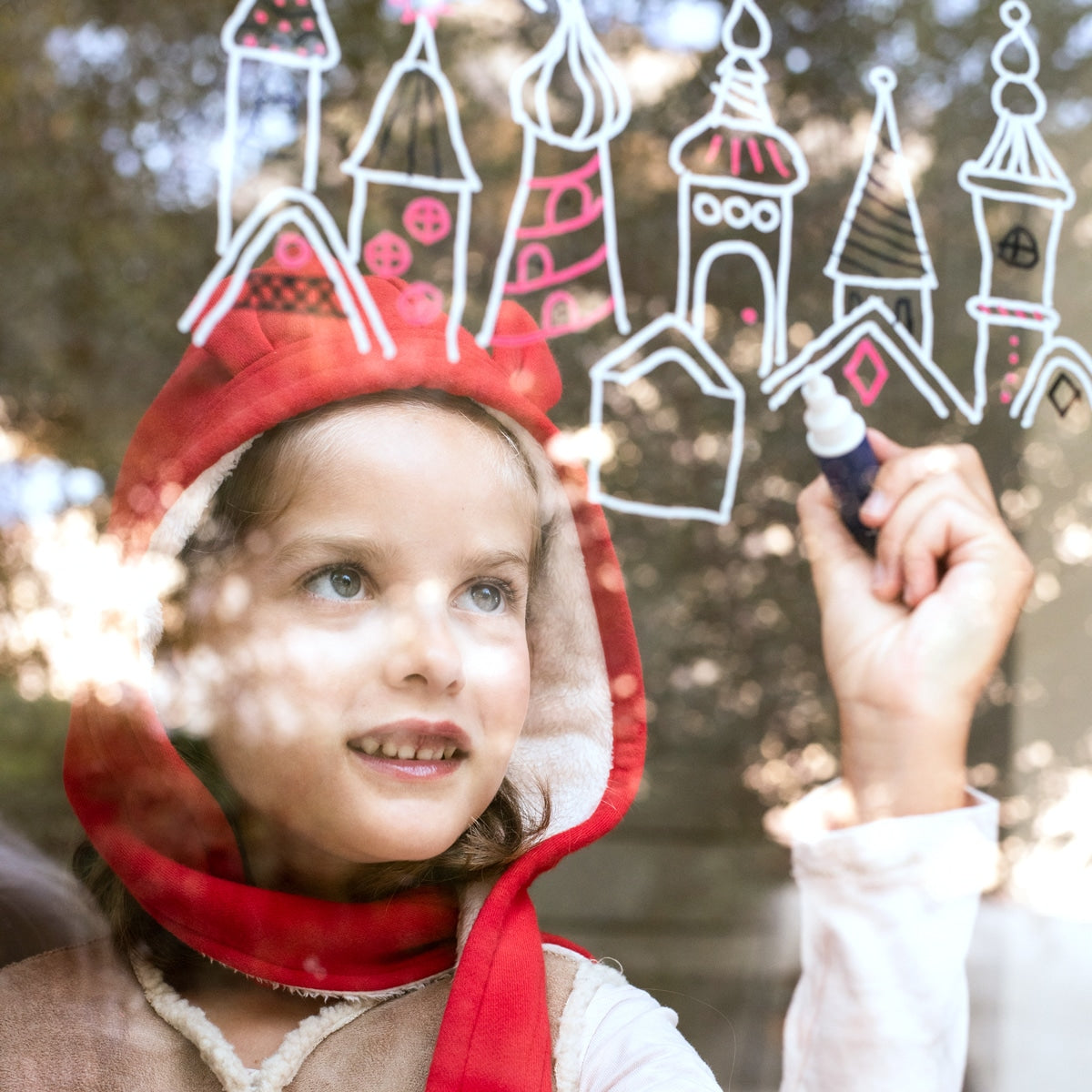 Feutre blanc pour vitres et motifs de Noël – SuperPetit