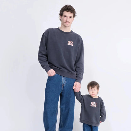 sweat papa cool gris émoi émoi
