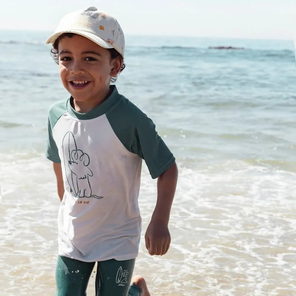 t shirt de bain surfeur 110 116 cm swim essentials