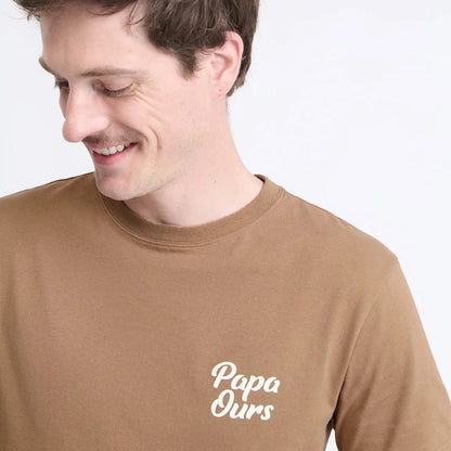 t shirt emoi emoji papa ours café